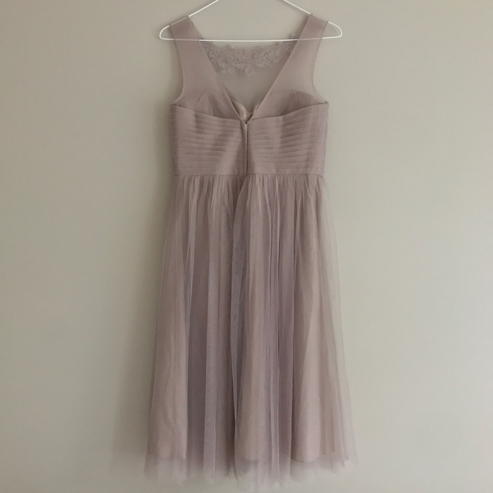 BHLDN Jenny Yoo Chloe Dress in Mink Grey - Picture 6 of 8